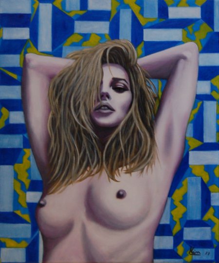 Oil Painting > Creation > Kate Moss
